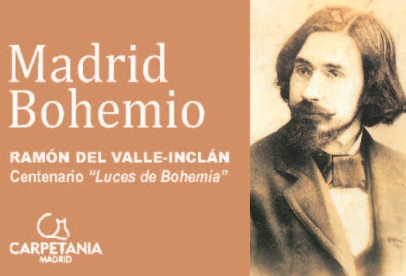 Cartel de Madrid Bohemio con Ramón del Valle-Inclán